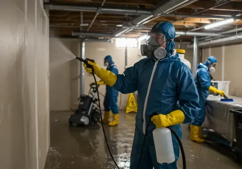 Basement Sanitization and Antimicrobial Treatment process in Lincoln City, OR